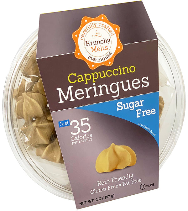 Krunchy Melts Sugar Free Meringues - Cappuccino 2 oz.