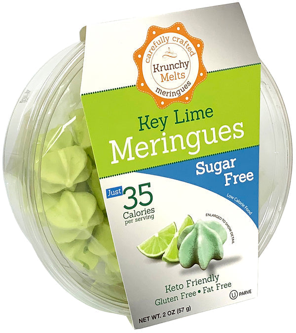 Krunchy Melts Sugar Free Meringues - Key Lime 2 oz.