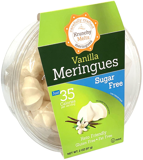 Krunchy Melts Sugar Free Meringues - Vanilla 2 oz.