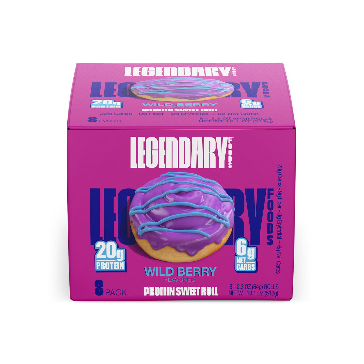 Legendary Foods Protein Sweet Roll - Wild Berry