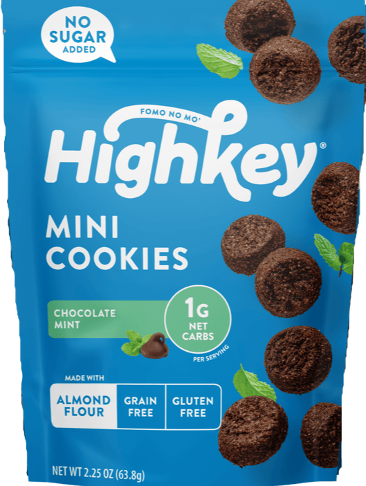 HighKey Snacks Keto Mini Cookies - Chocolate Mint One Pack (2 oz)