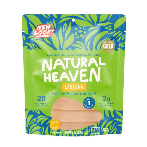 Natural Heaven Hearts of Palm - Lasagna, One Pack