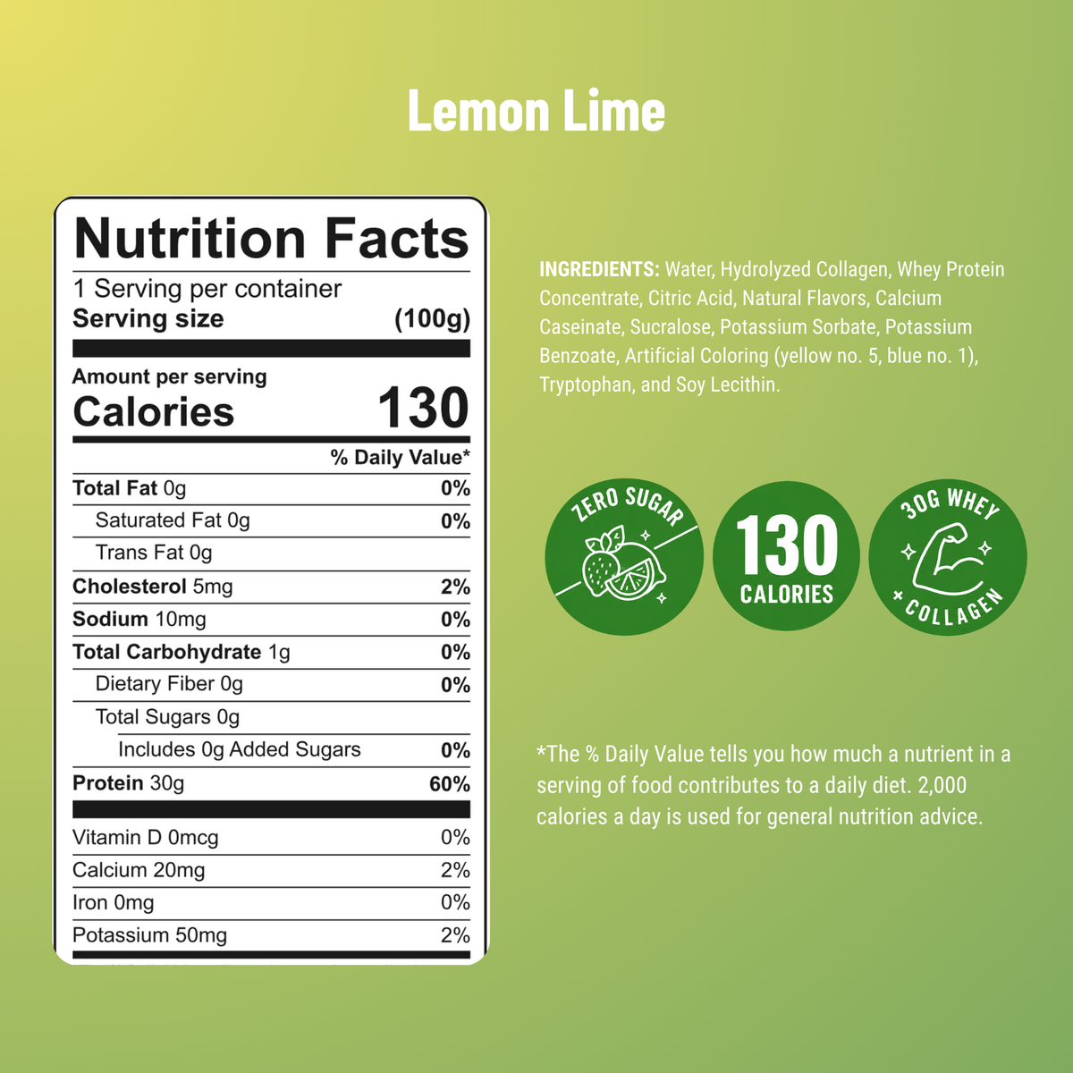 Whey & Collagen Protein Power Pro Shots, Lemon Lime, image 9