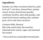 Ingredients for ChocZero Wafer Cookies, 8 oz, Lemon