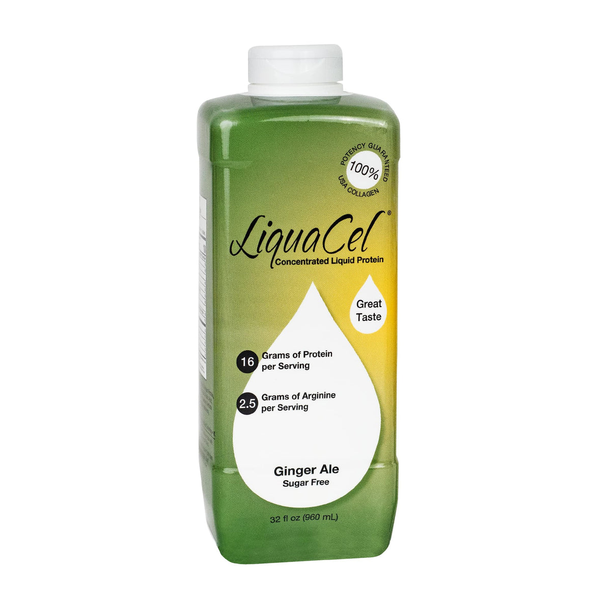 LiquaCel Liquid Protein 32 oz - Ginger Ale / 1 Bottle
