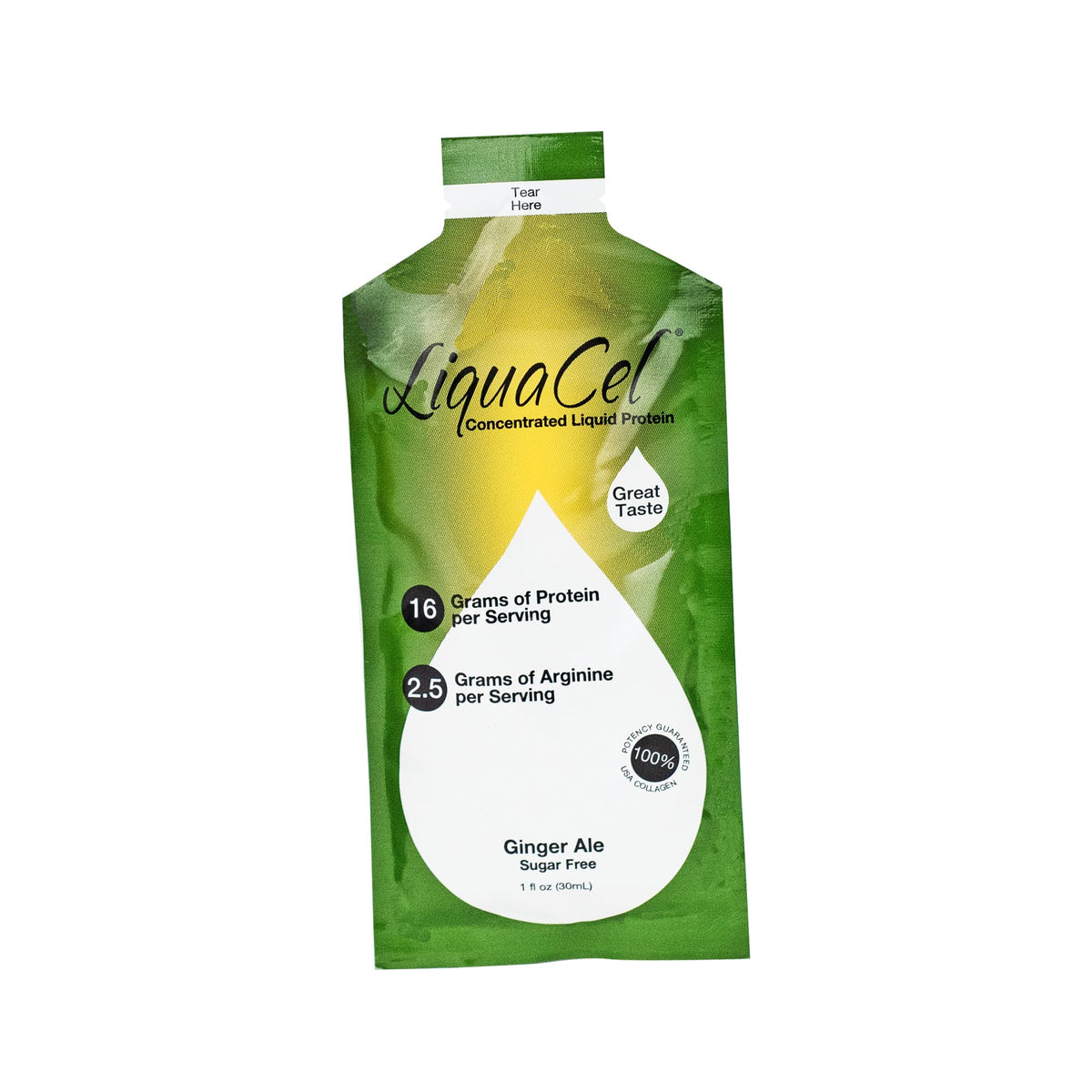 LiquaCel Liquid Protein Packets - Ginger Ale