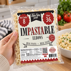 Impastable Elbow Pasta with 4g of protein and 55 calories.