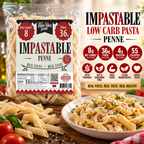 Impastable Penne Pasta, real pasta with 4 grams of protein.