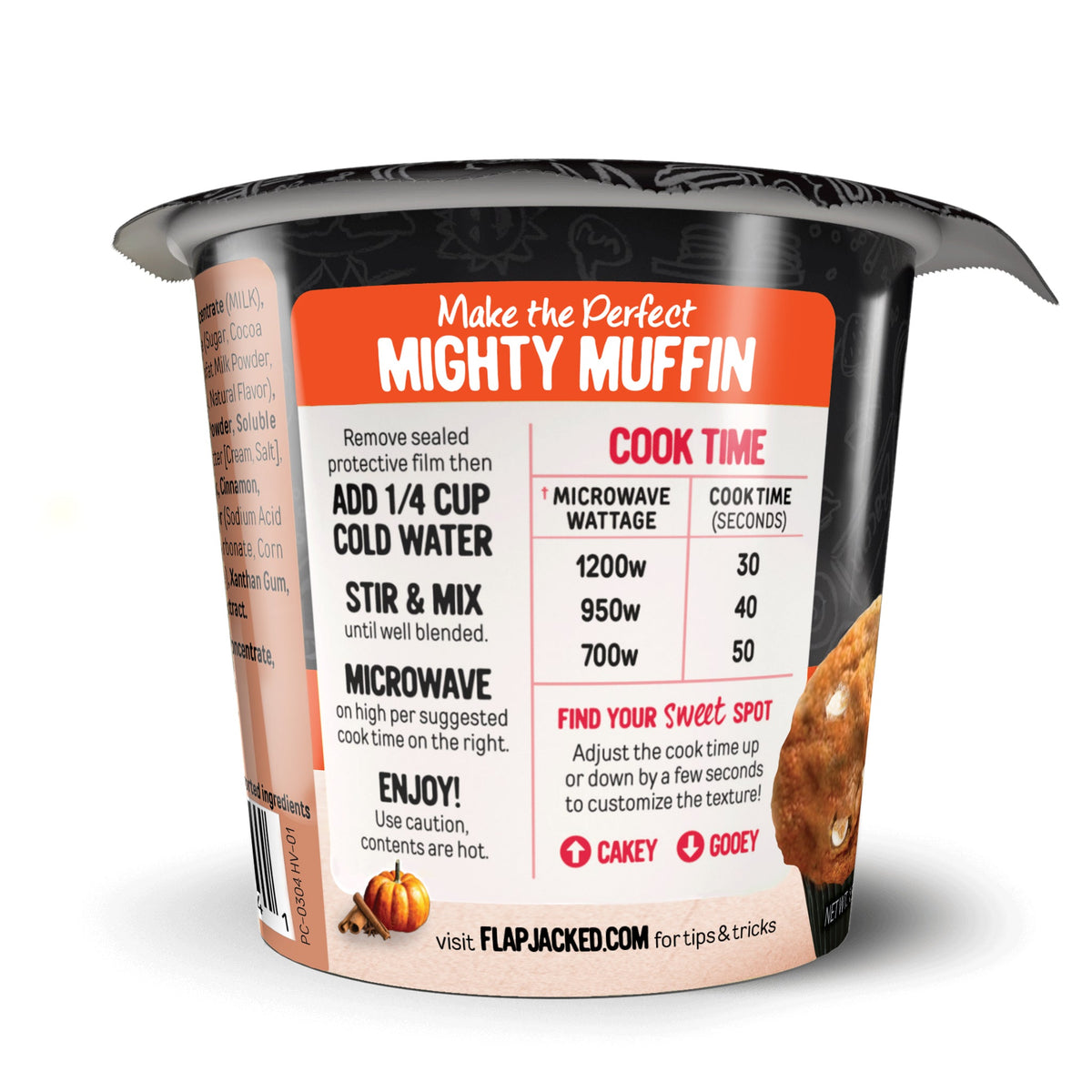 FlapJacked Mighty Muffins - Pumpkin Cream, One Pack