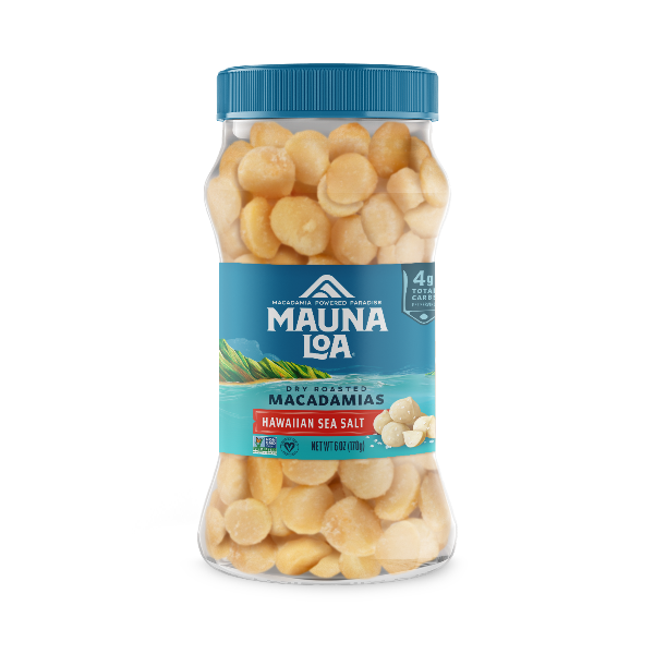 Mauna Loa Dry Roasted Macadamias, 6 oz - Hawaiian Sea Salt