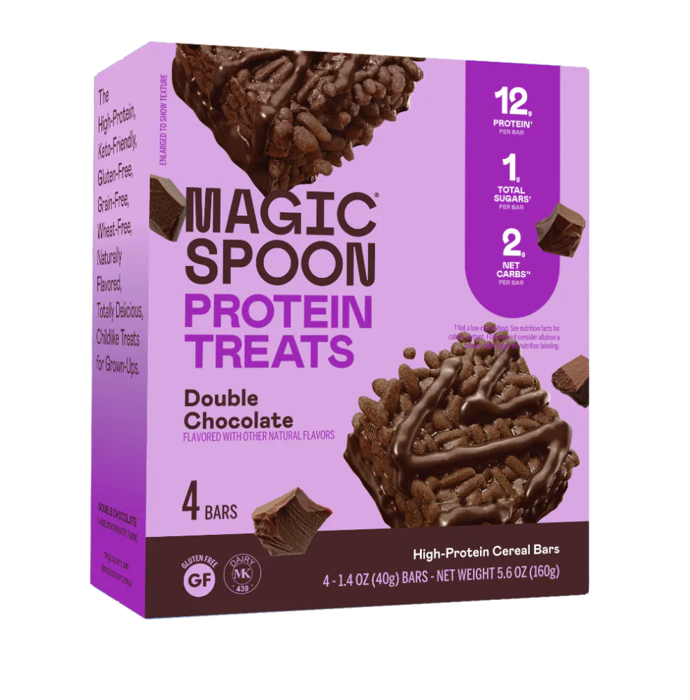Magic Spoon Protein Treats, 4 Bars - Double Chocolate