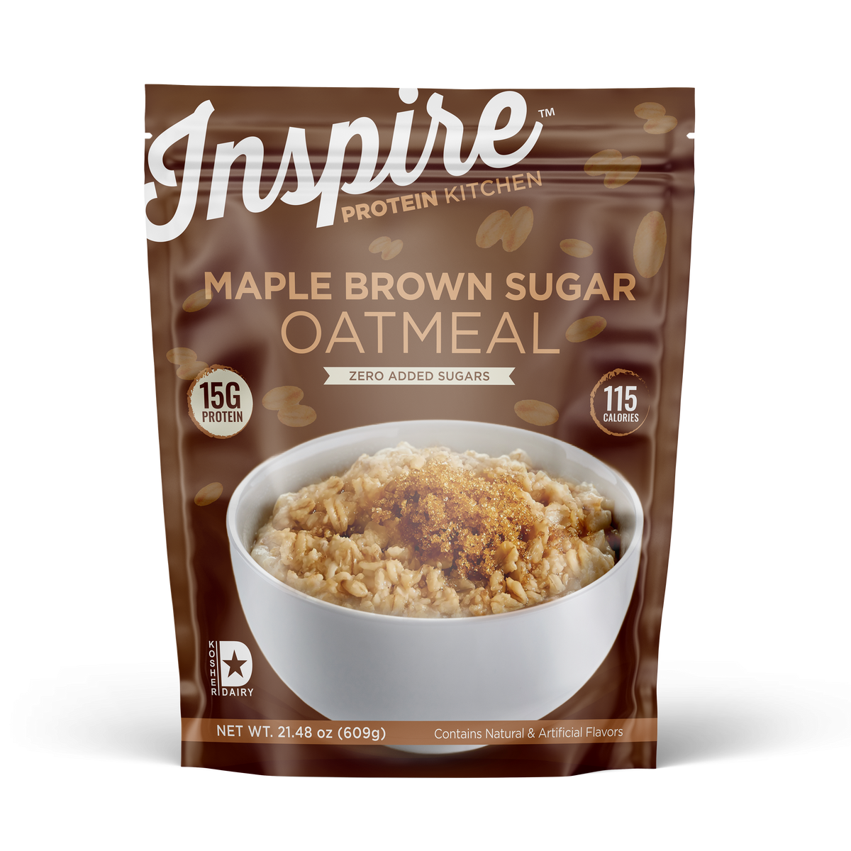 Inspire Protein Kitchen Oatmeal - Maple Brown Sugar, 20 Servings