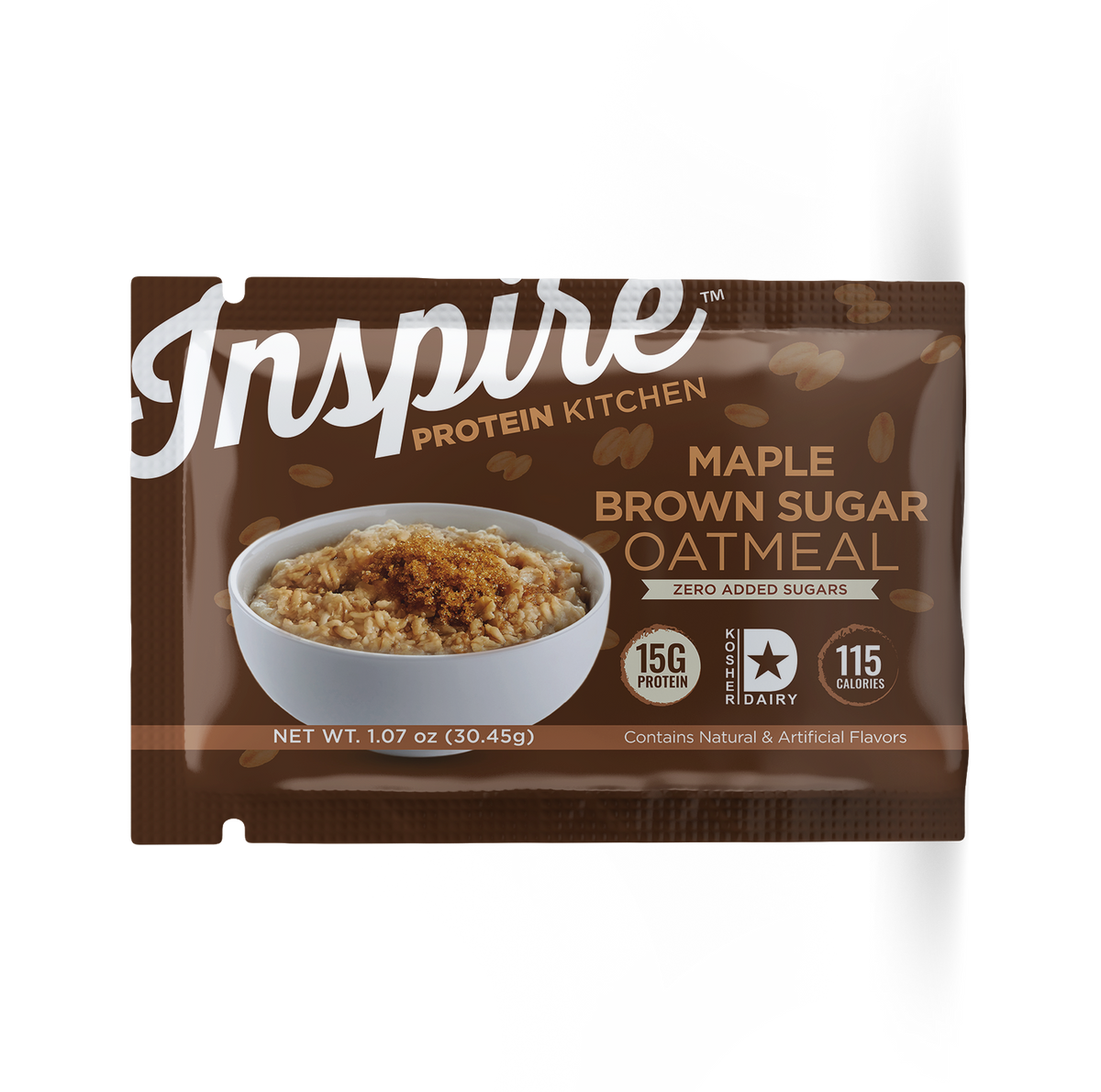 Inspire Protein Kitchen Oatmeal - Maple Brown Sugar, One Serving