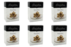 Six boxes of Inspire Mocha Wafers are displayed, each featuring a stack of wafers on a colorful plate, highlighting the product's name and flavor details on the packaging.