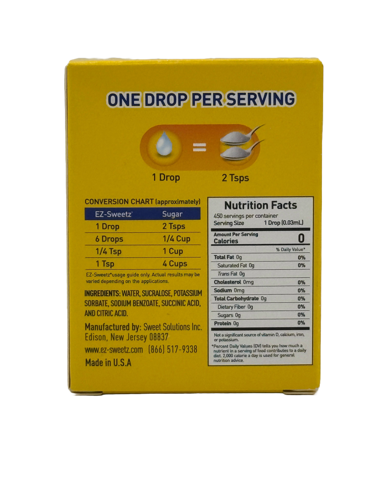 EZ-Sweetz Liquid Sucralose - 0.5 oz.