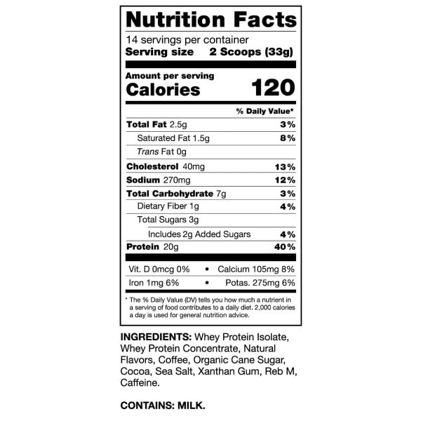 Chike Nutrition Natural High Protein Iced Coffee, 14 Serving Bag - Caffe Mocha, 16.3oz