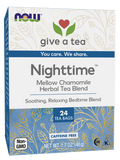 NOW Nighttime Herbal Tea 24 bags product package