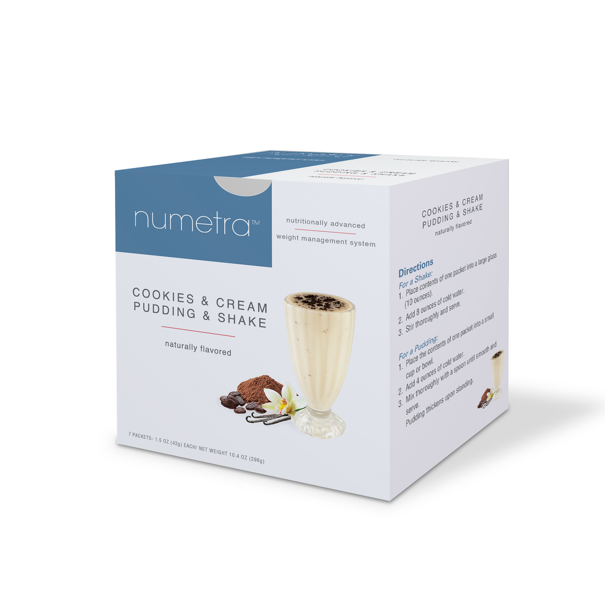 Numetra 20g Protein Pudding & Shakes - Cookies and Cream