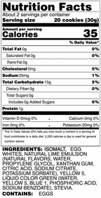 Krunchy Melts Sugar Free Meringues - Key Lime 2 oz.