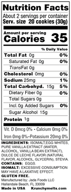 Krunchy Melts Sugar Free Meringues - Vanilla 2 oz.