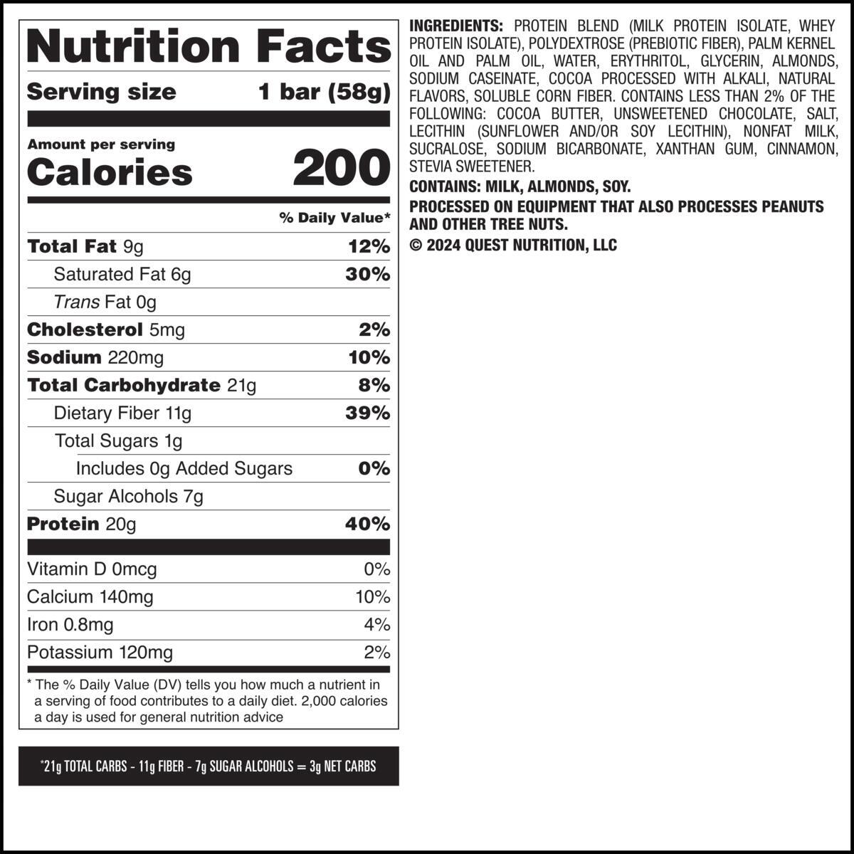 Quest Nutrition Overload Protein Bar in Cookie Commotion, product image 12.