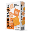 Front package of Fiber Gourmet Thinables Baked Snack Crackers, 4.25 oz, Original Cheddar