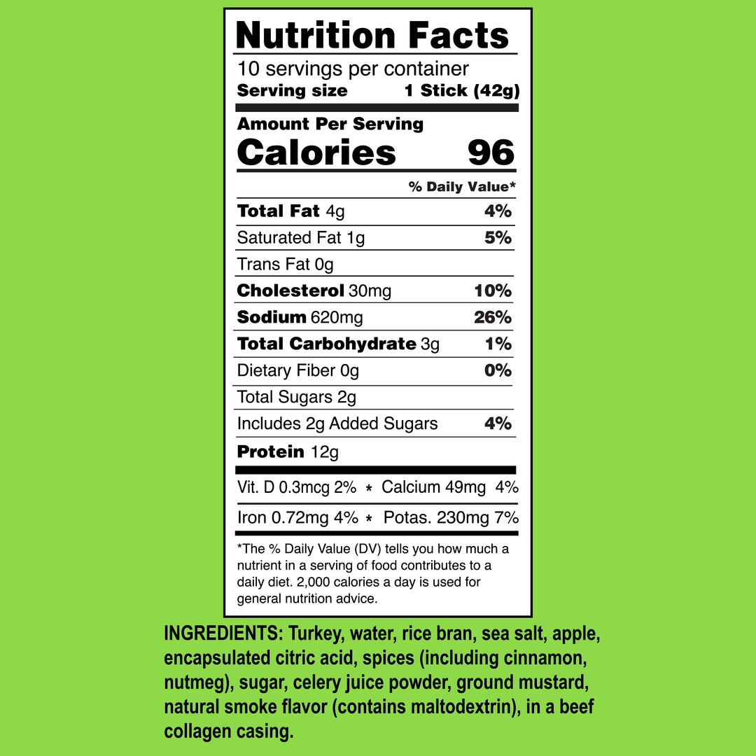 Ostrim All Natural Turkey Sticks - Applewood