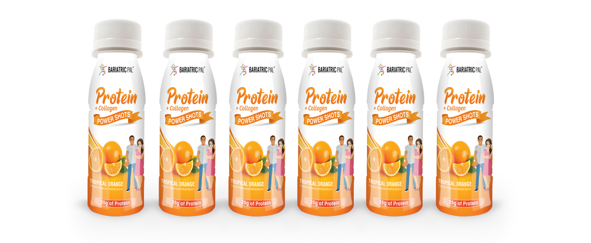 Whey & Collagen Protein Power Shots, Tropical Orange, image 9