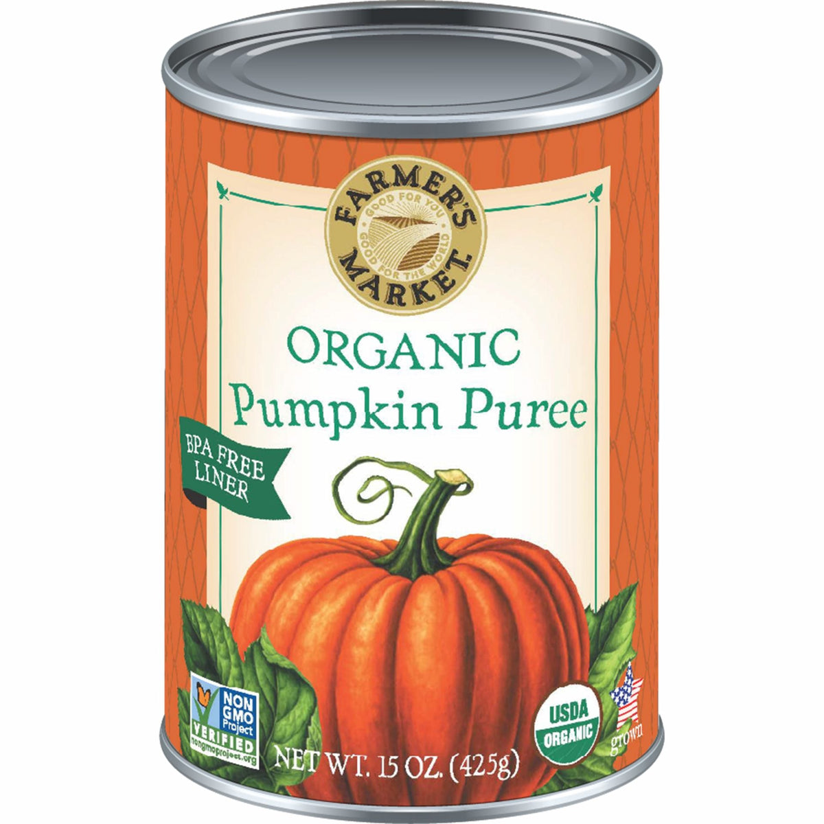 Farmers Market Foods Organic Pumpkin Puree 15 oz