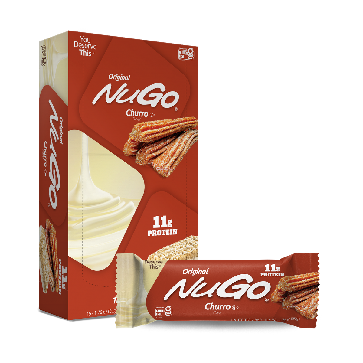 NuGo Original Bars, Churro.