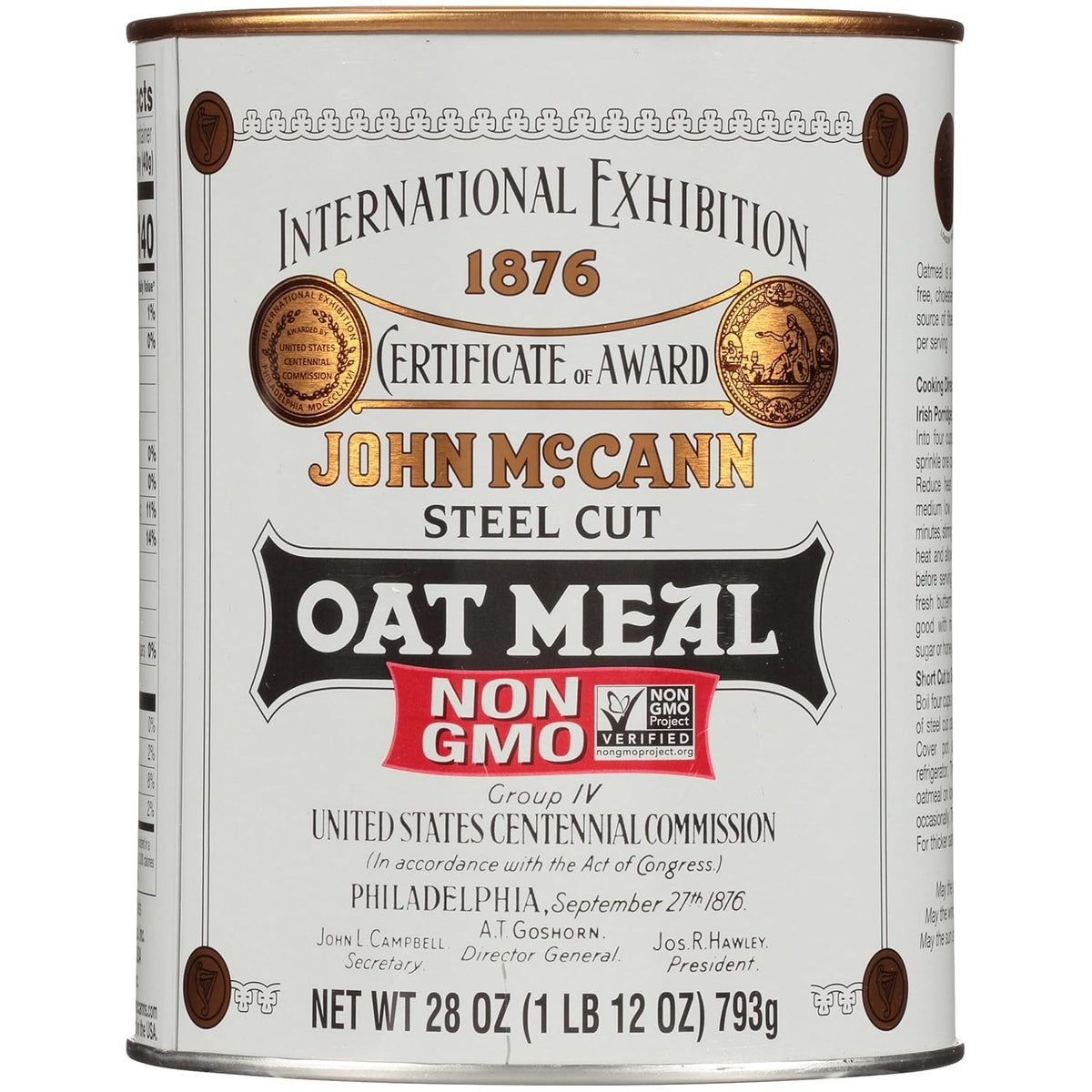 McCann's Irish Oatmeal (Steel Cut Oats) - Original, 28 oz.