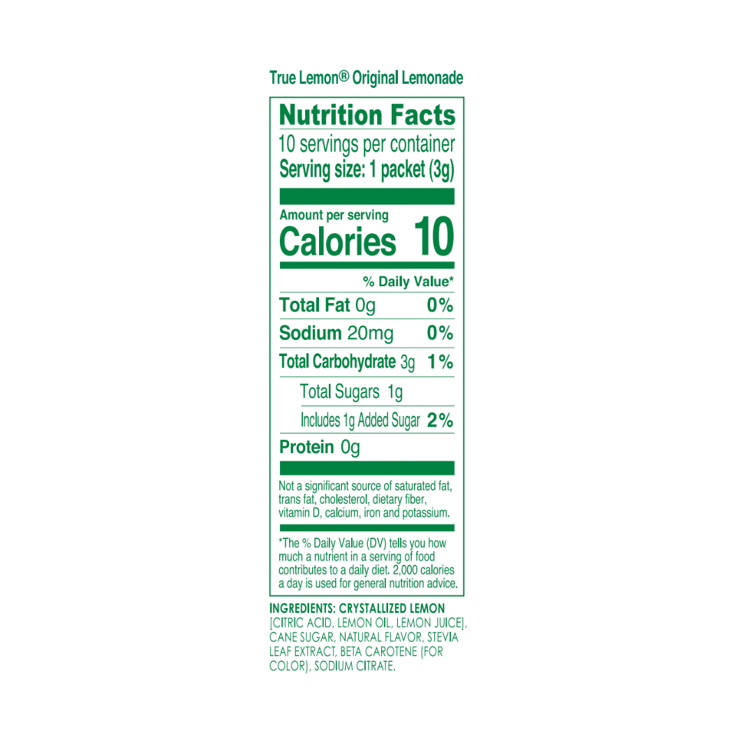 True Citrus True Lemon Drink Mix - Original Lemonade