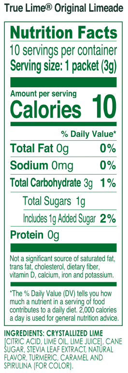 True Citrus True Lime Drink Mix - Original Limeade