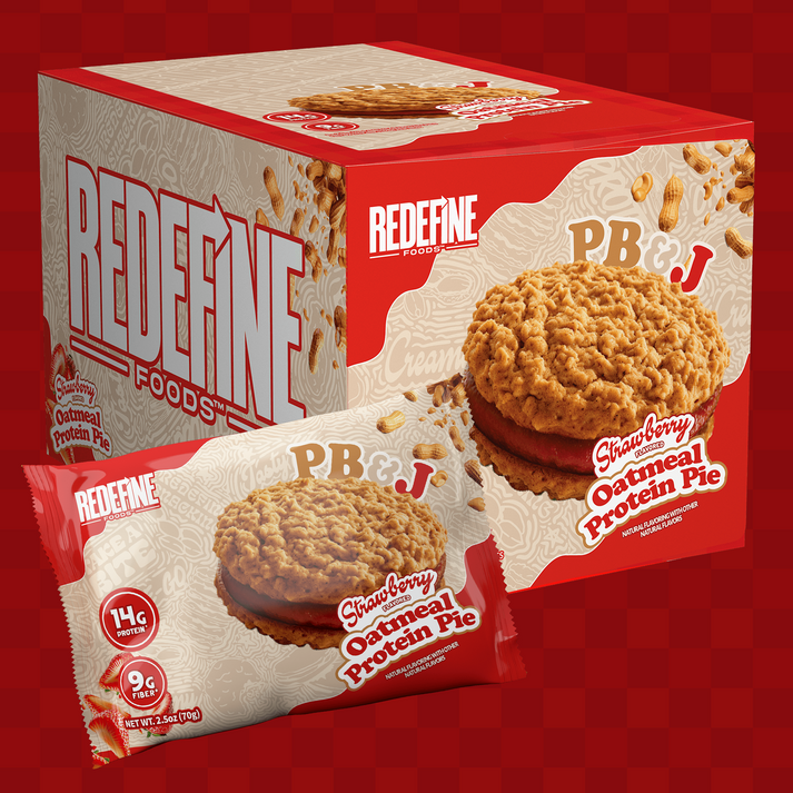 Redefine Oatmeal Protein Pie - PB&J Strawberry