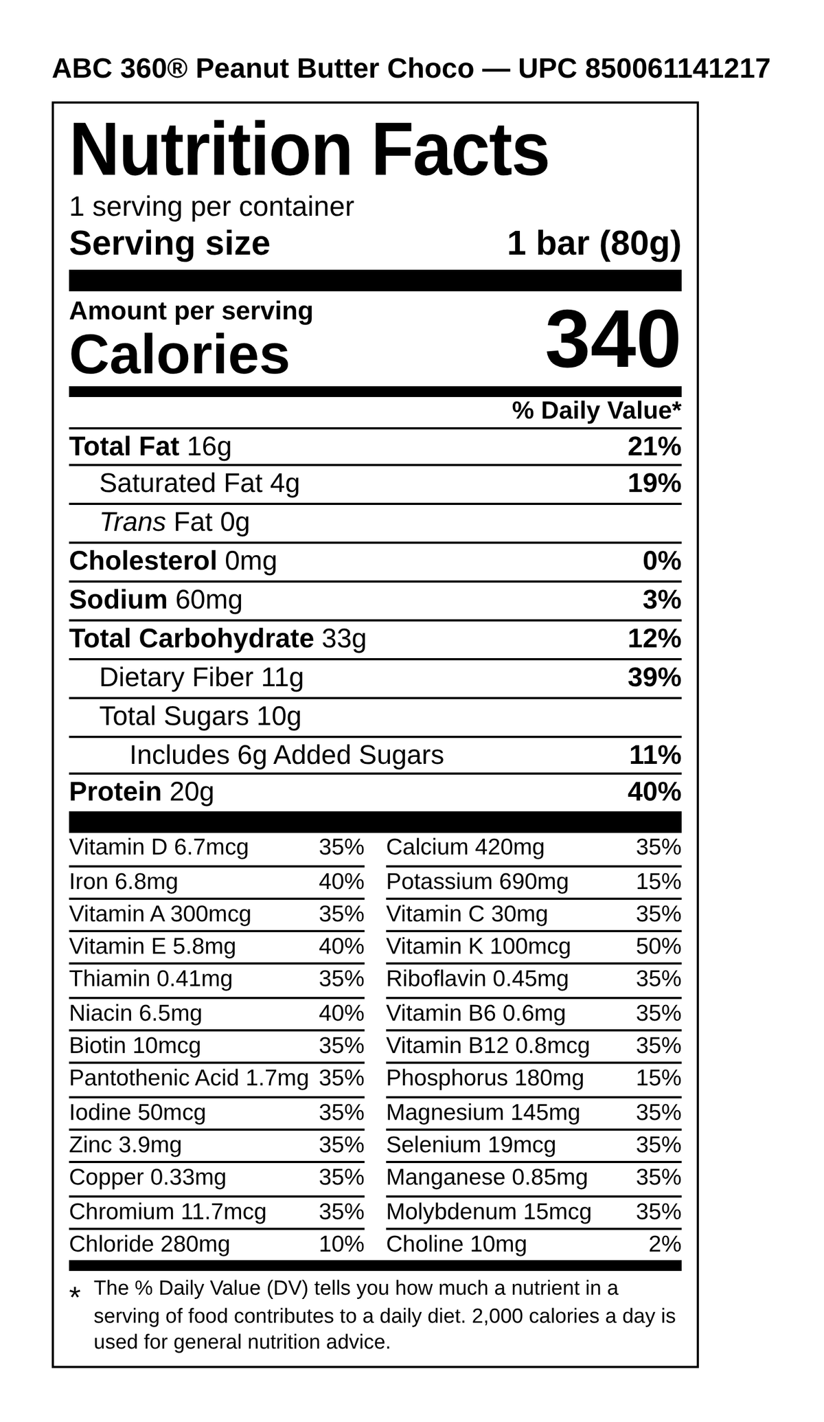 ABC 360 Complete Meal Bars - Peanut Butter Choco