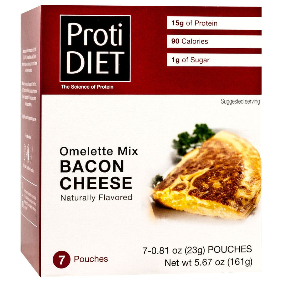 Proti Diet Bacon Cheese Protein Omelette Mix, 7 Pouches - 1-Pack