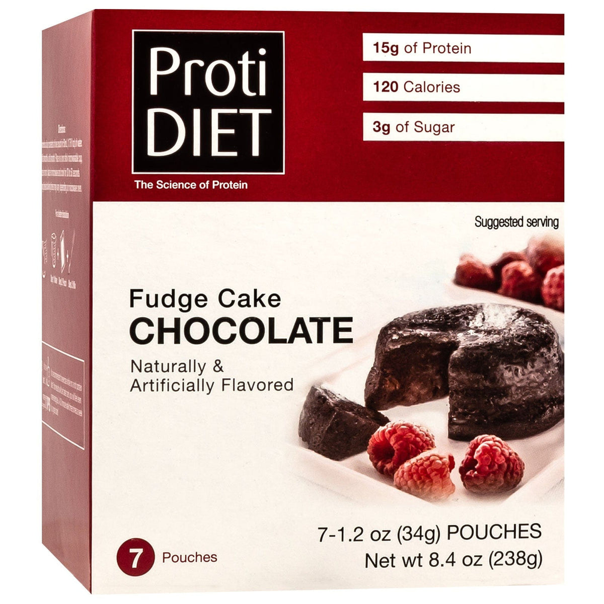 Proti Diet Protein Cake Mix, Chocolate Fudge, 7 Pouches - 1-Pack