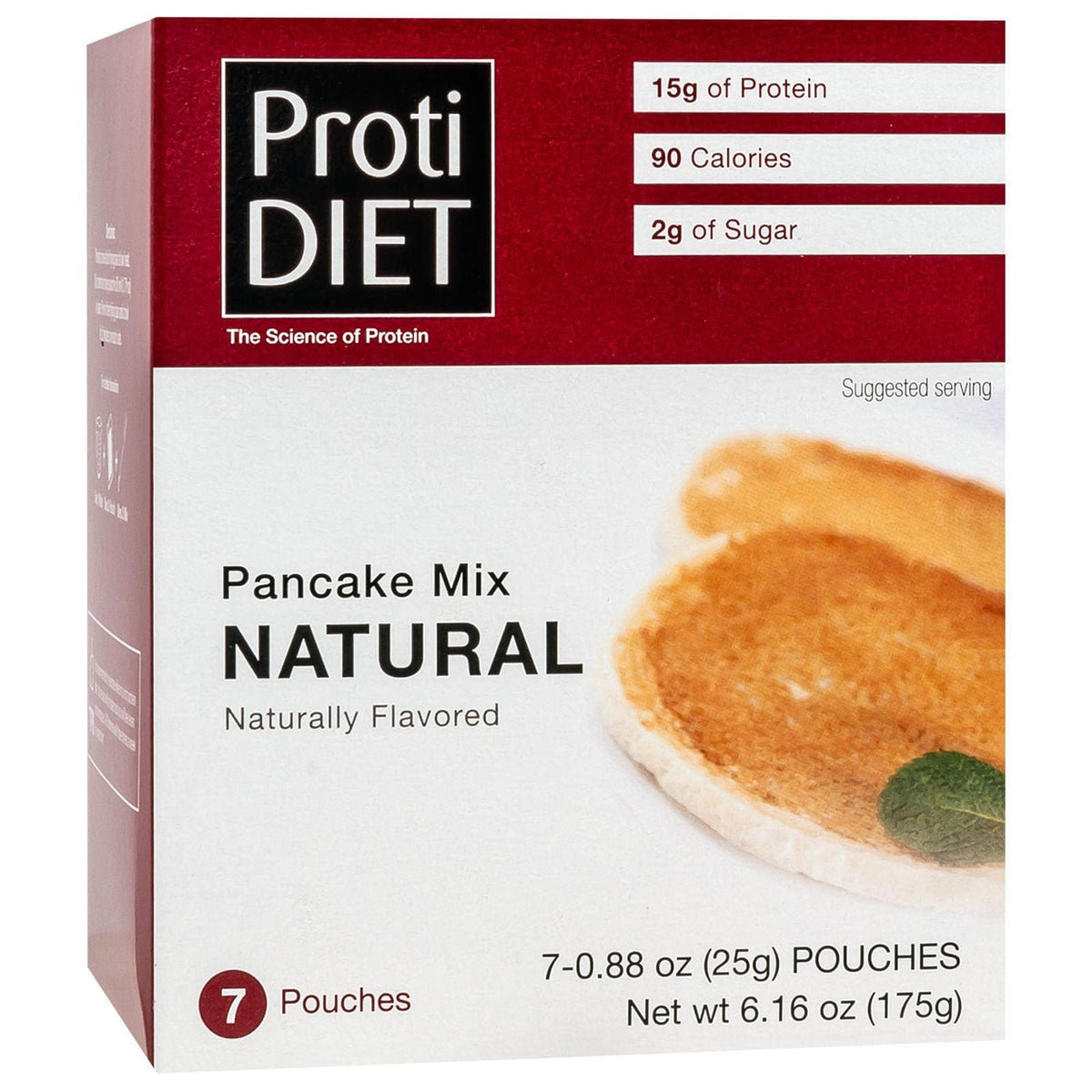Proti Diet Protein Pancake Mix, Natural, 7 Pouches - 1-Pack