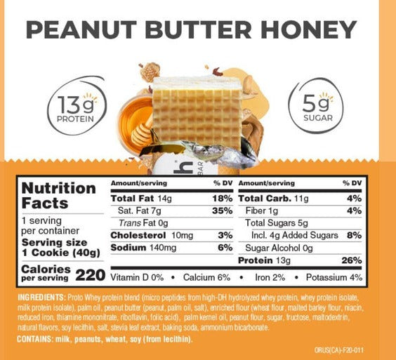 BNRG Power Crunch Protein Bars - Peanut Butter Honey