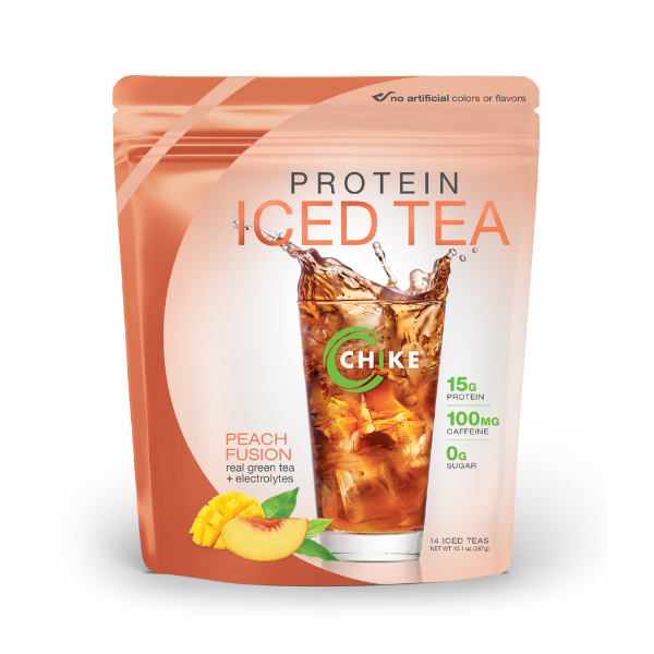Chike Nutrition High Protein Iced Tea - (10.1 oz Bags) - Peach Fusion