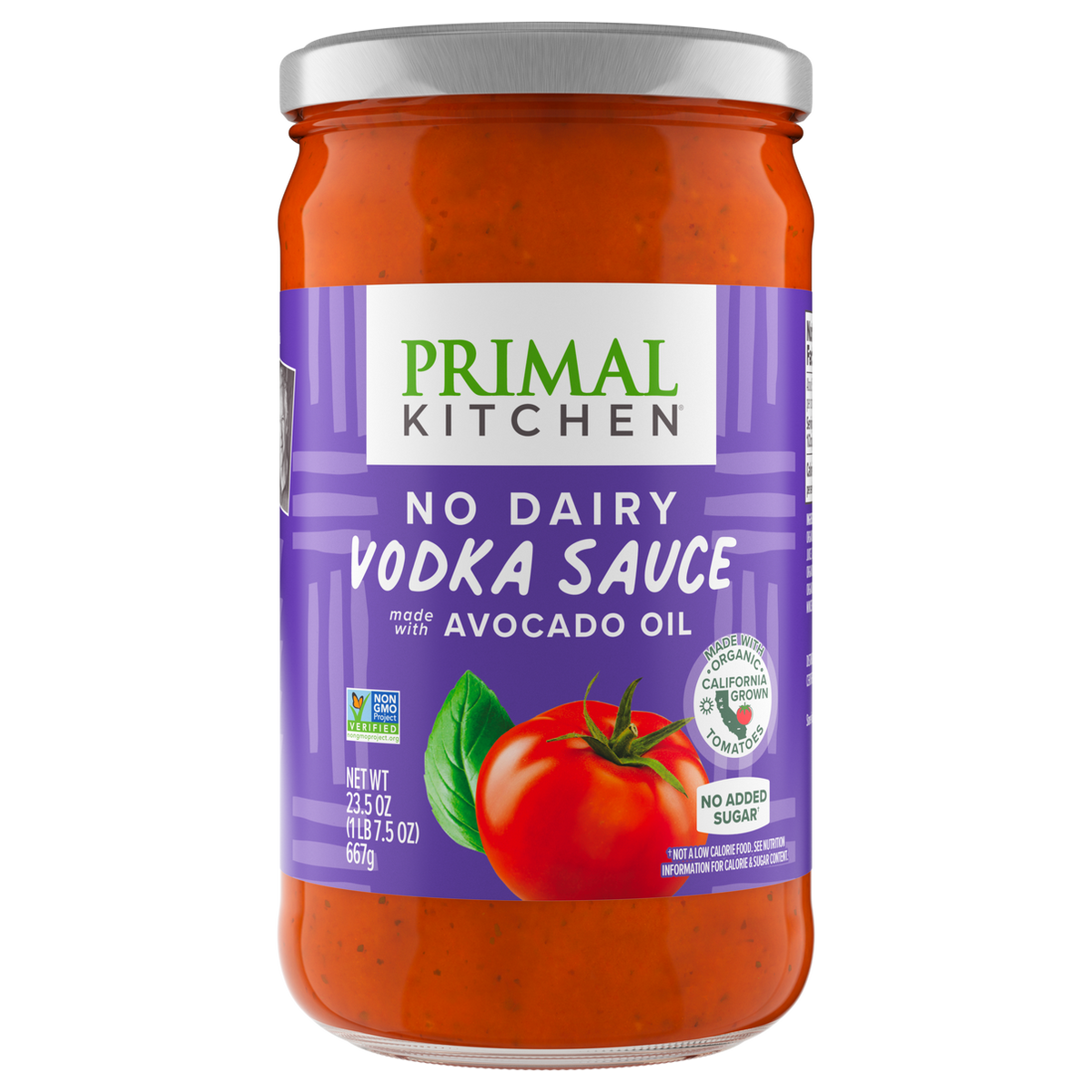 Primal Kitchen Pasta Sauce, No-Dairy Vodka Sauce, 23.5 oz.
