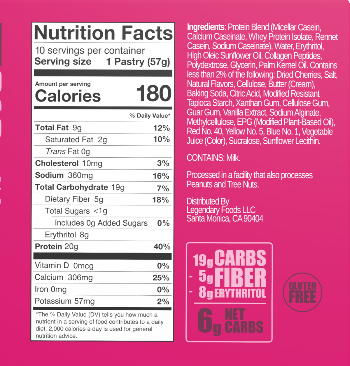 Legendary Foods Protein Pastry - Cherry Crumble