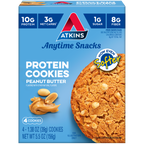 Atkins Nutritionals Snack Protein Cookies (4 cookies) - Peanut Butter One Box