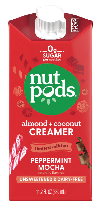 Nutpods Almond + Coconut Unsweetened Creamer - Peppermint Mocha 11.2 fl oz