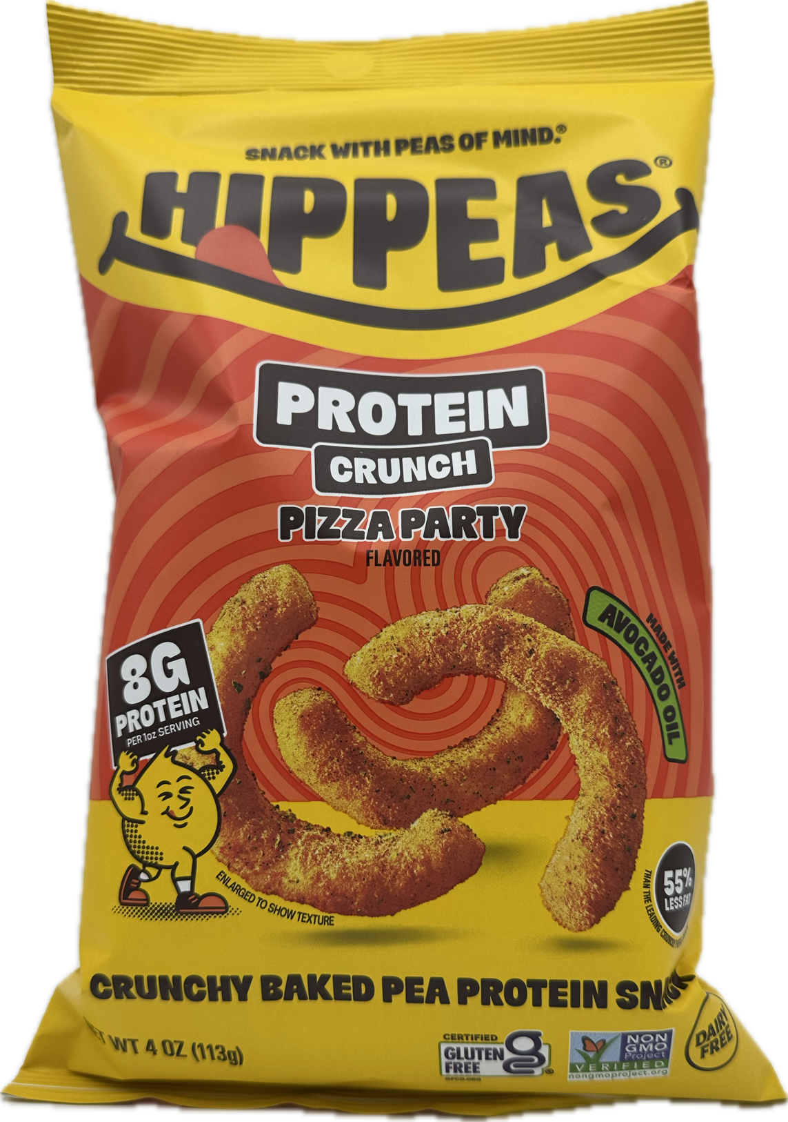 Hippeas Protein Crunch, 4 oz - Pizza Party