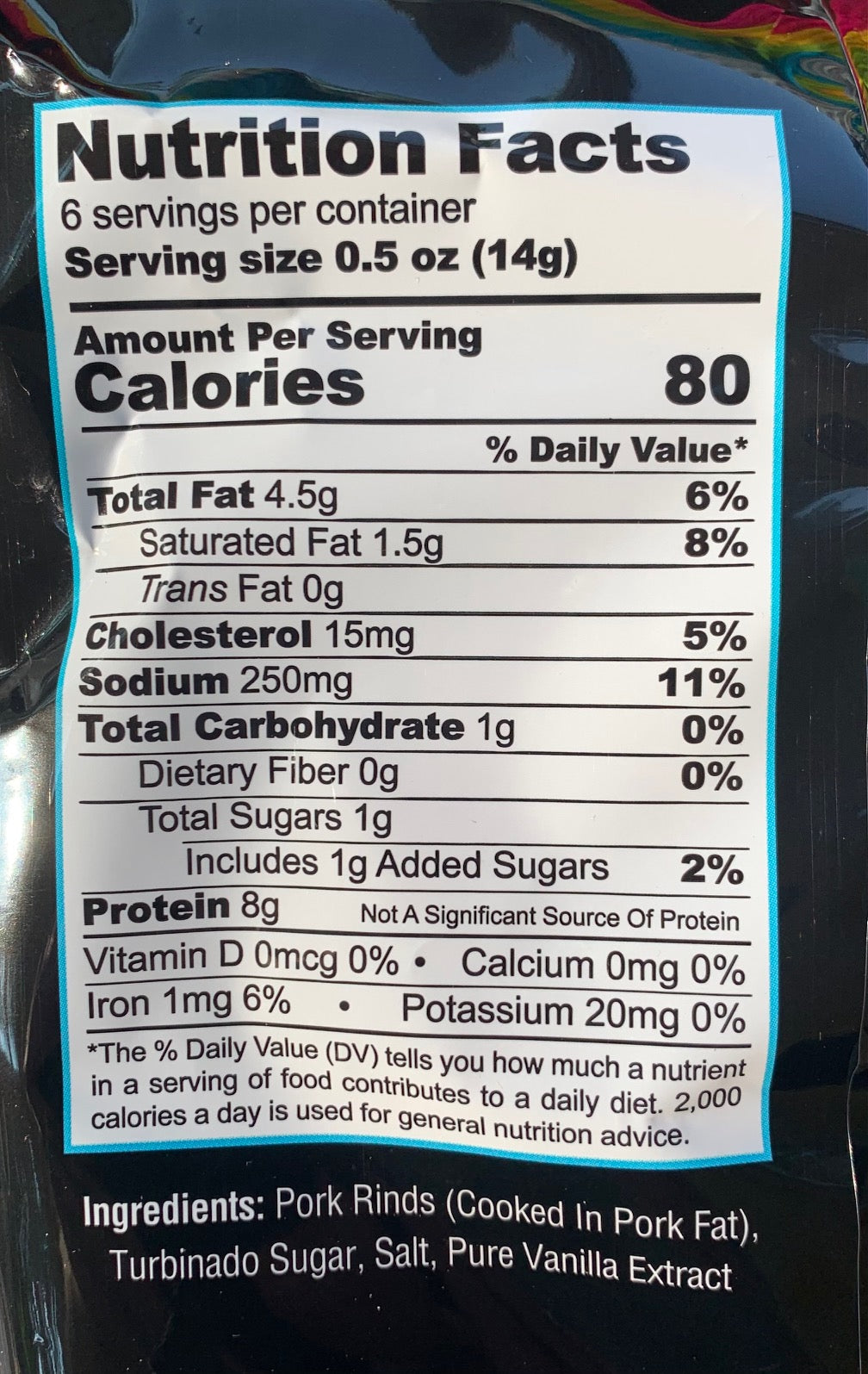 Pork King Good Flavored Dessert Pork Rinds, 3 oz - Birthday Cake