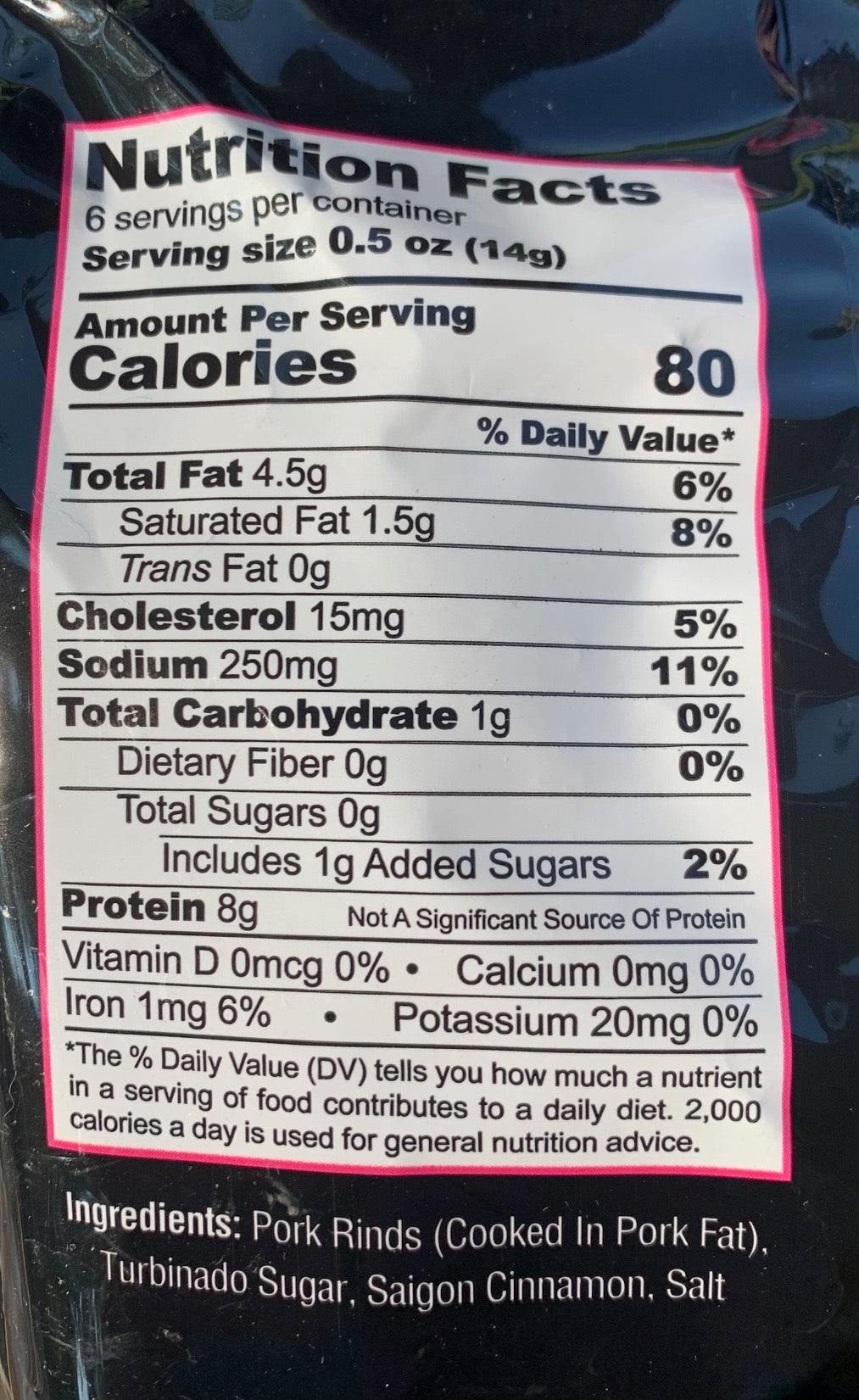 Pork King Good Flavored Dessert Pork Rinds, 3 oz - Cinnamon ChurWhoa!