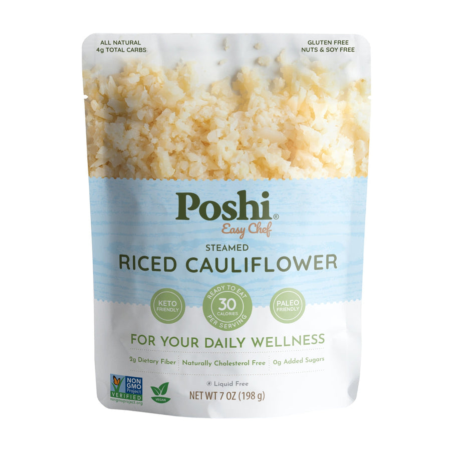 Poshi Easy Chef - Steamed Riced Cauliflower, 7 oz