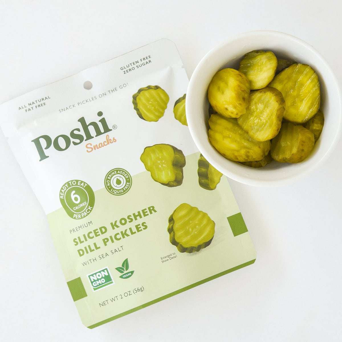 Poshi Pickle Snacks, 2 oz - Sliced