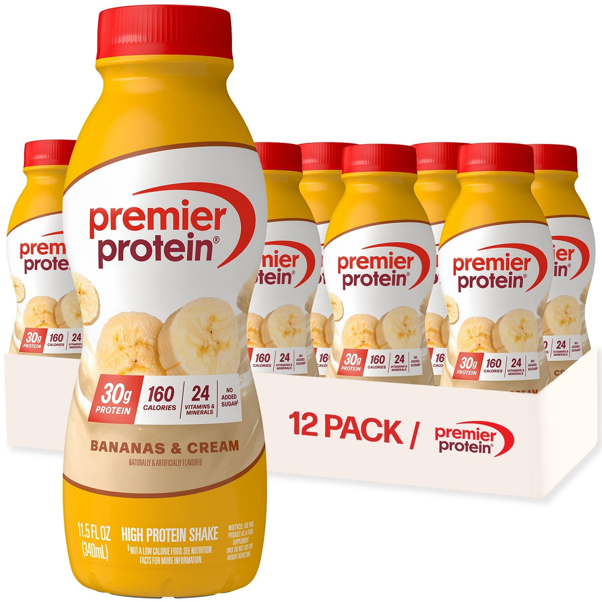 Premier Protein 30g Protein Shake - Bananas & Cream, 11.5 fl oz